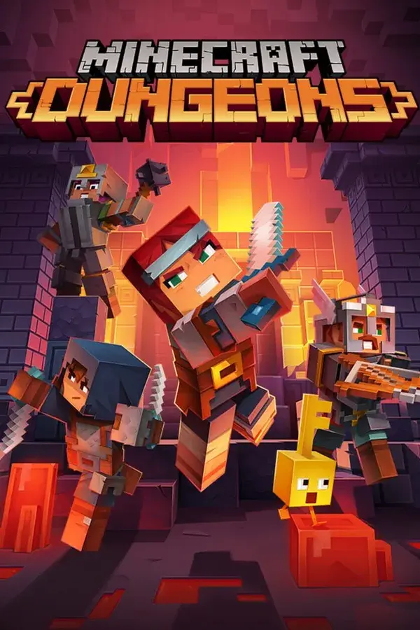 Okładka gry Minecraft Dungeons