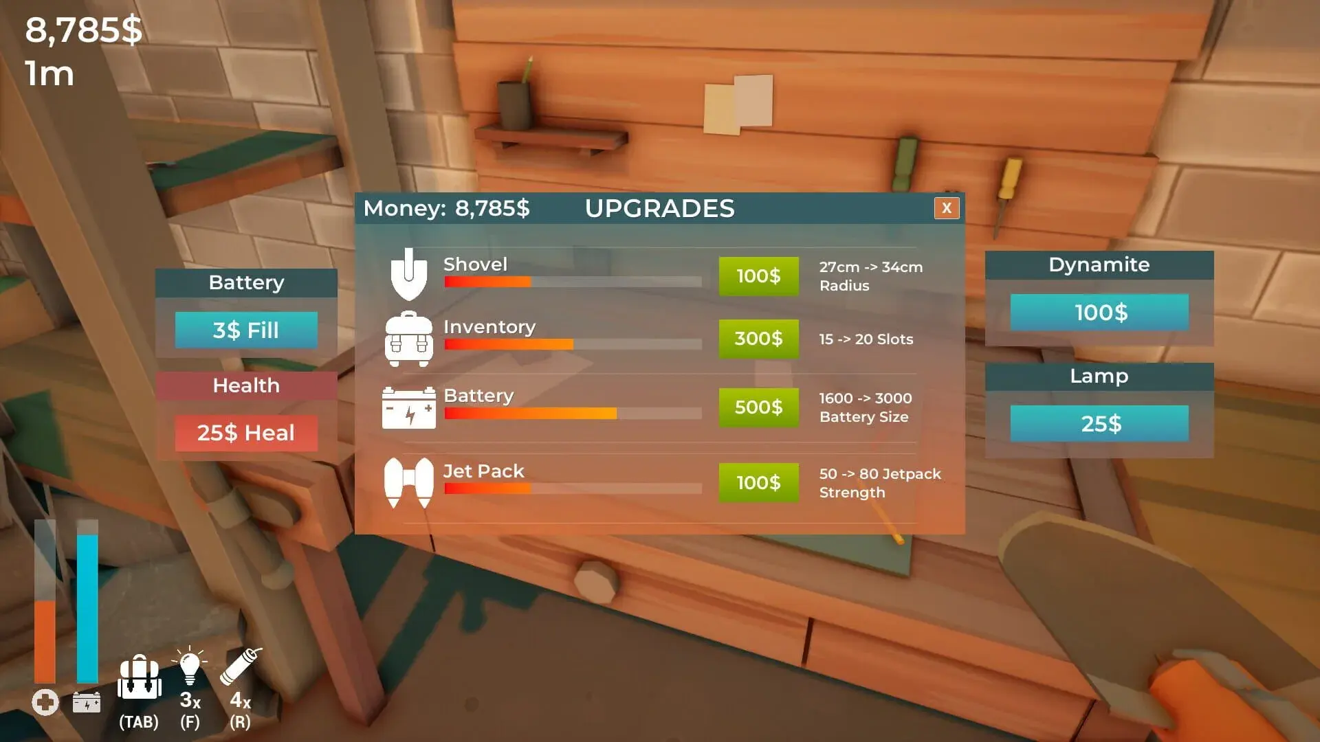 A Game About Digging A Hole (PS5) - gameplay screenshot
