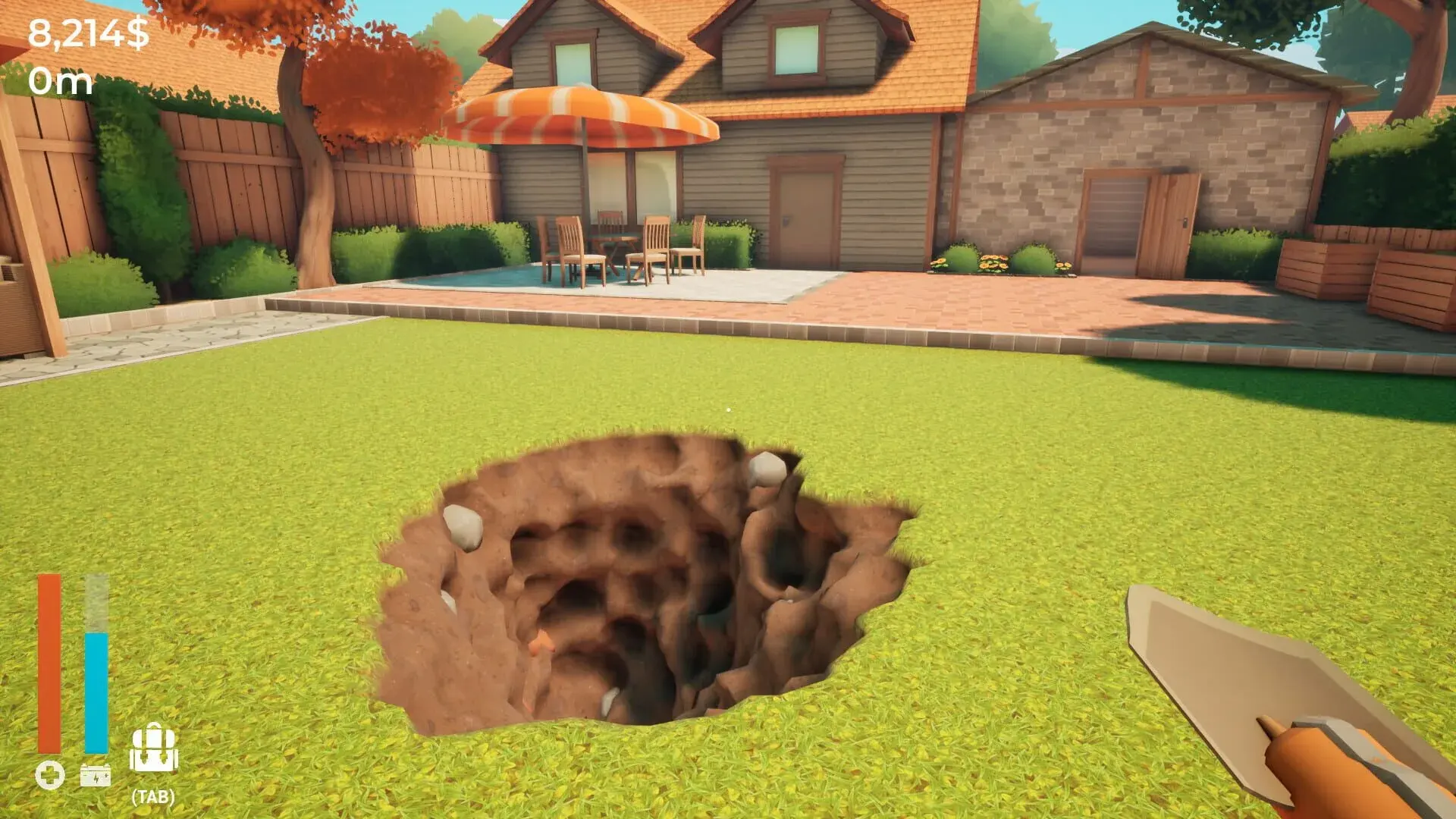 A Game About Digging A Hole (PS5) - świat gry, lokacja
