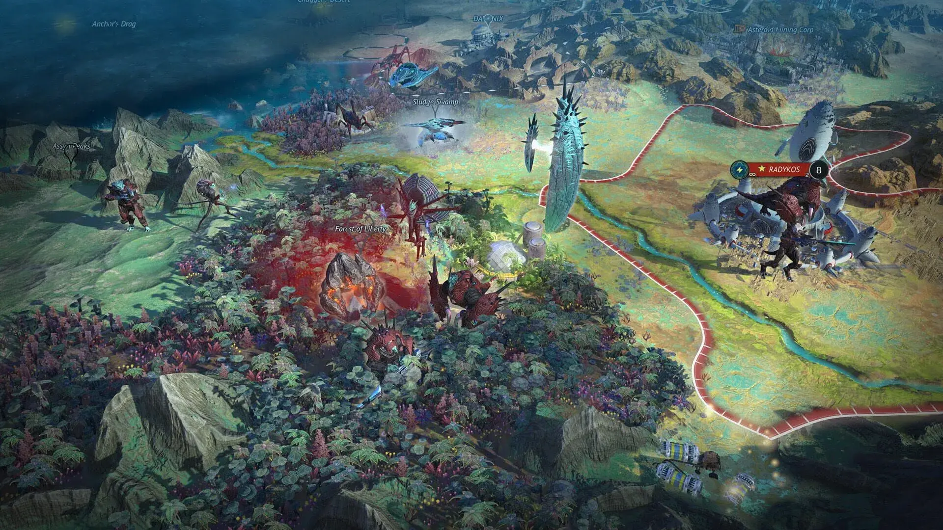 Age of Wonders: Planetfall - Invasions - główny screenshot z gry