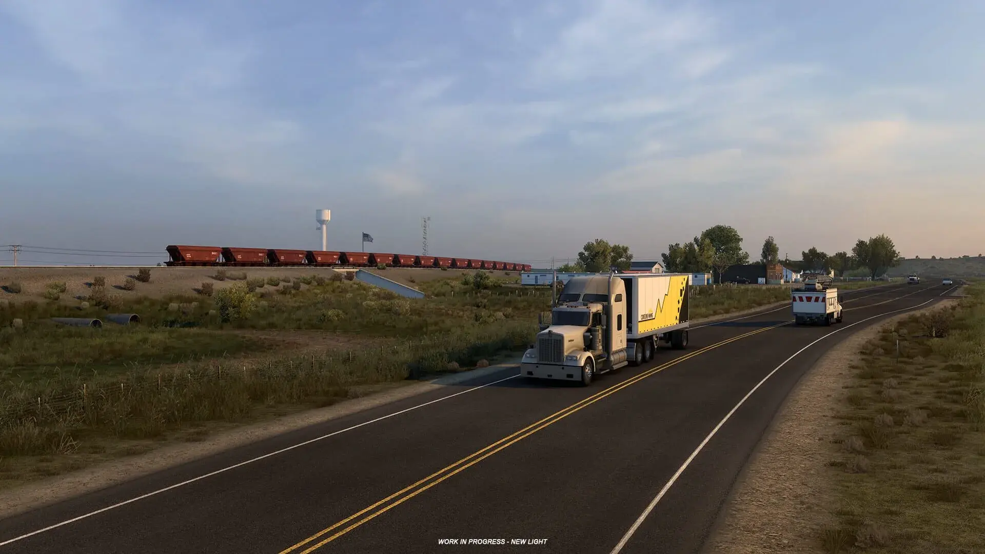 American Truck Simulator: Wyoming - akcja w grze
