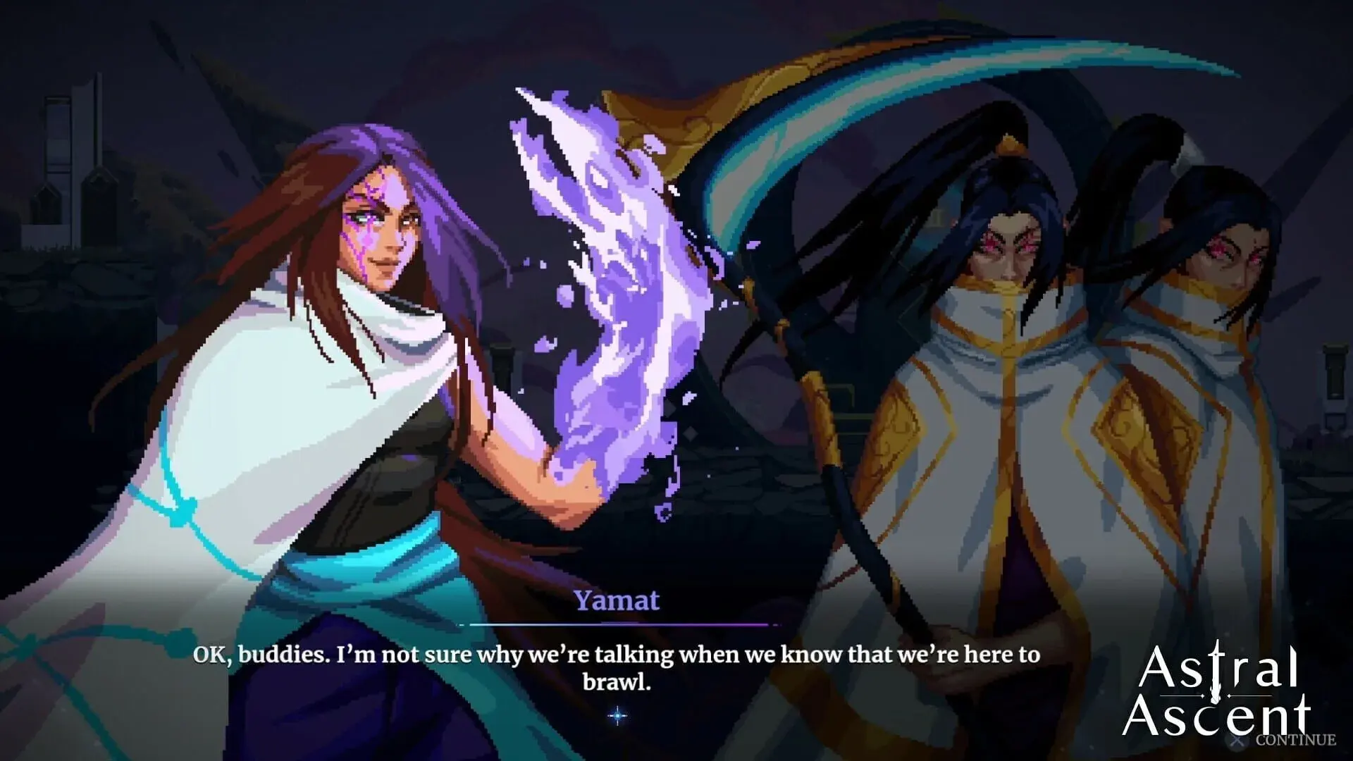 Astral Ascent: Yamat - The Breach Traveler - obrazek z gry