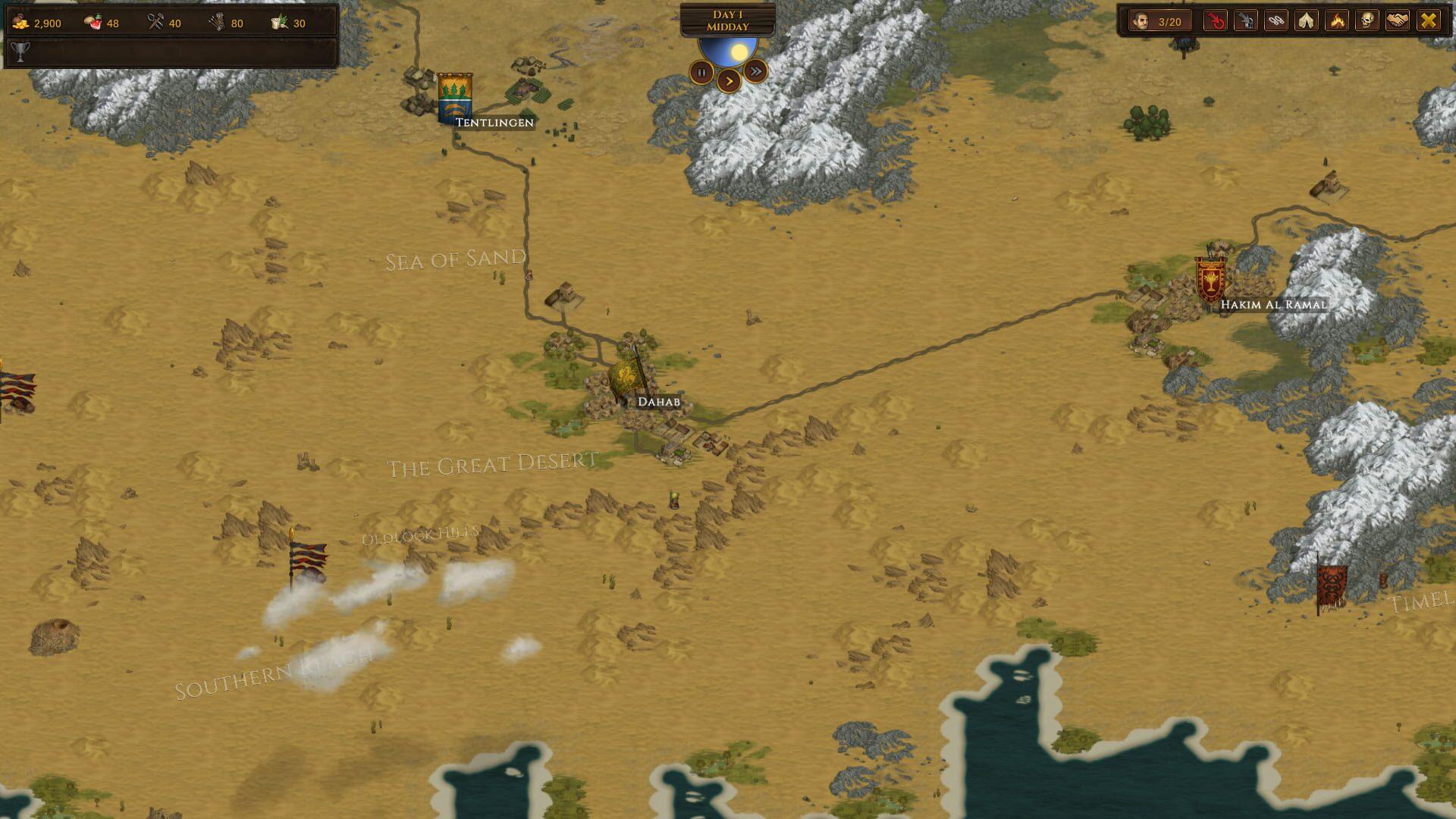 Battle Brothers: Blazing Deserts - akcja w grze
