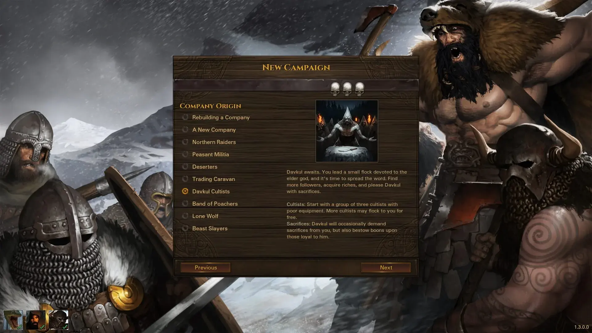 Battle Brothers: Warriors of the North - gameplay screenshot