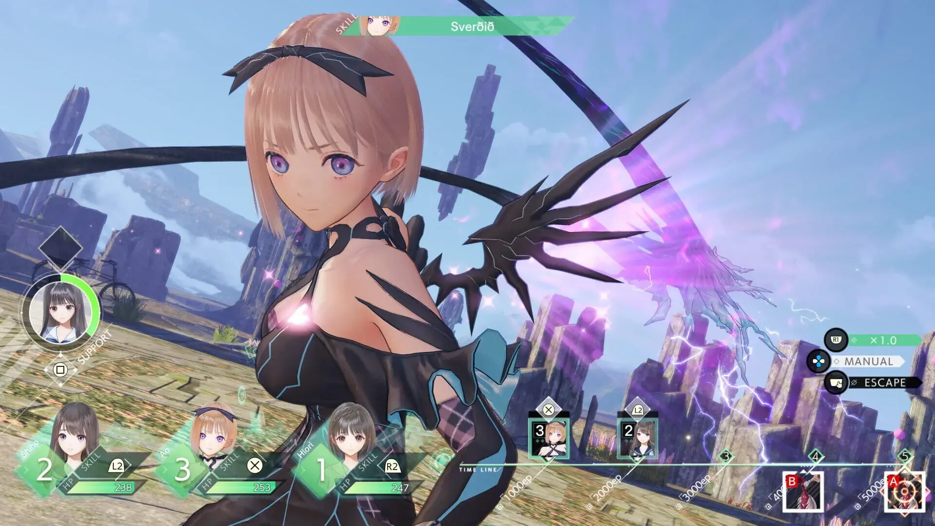 Blue Reflection Quartet - gameplay screenshot