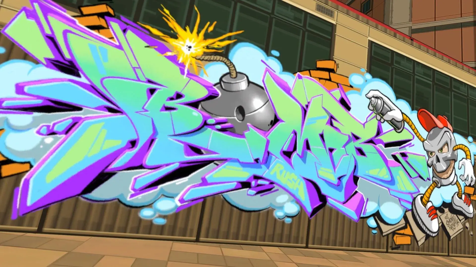 Bomb Rush Cyberfunk - świat gry, lokacja