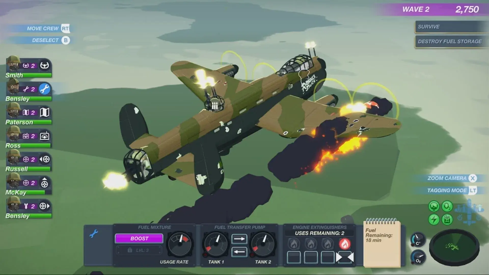 Bomber Crew: Deluxe Edition - gameplay screenshot
