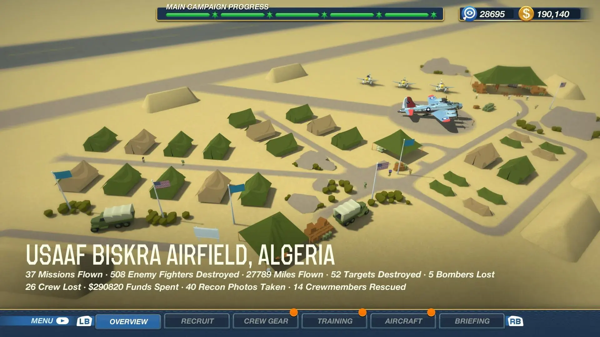Bomber Crew: U.S. Army Air Forces - główny screenshot z gry