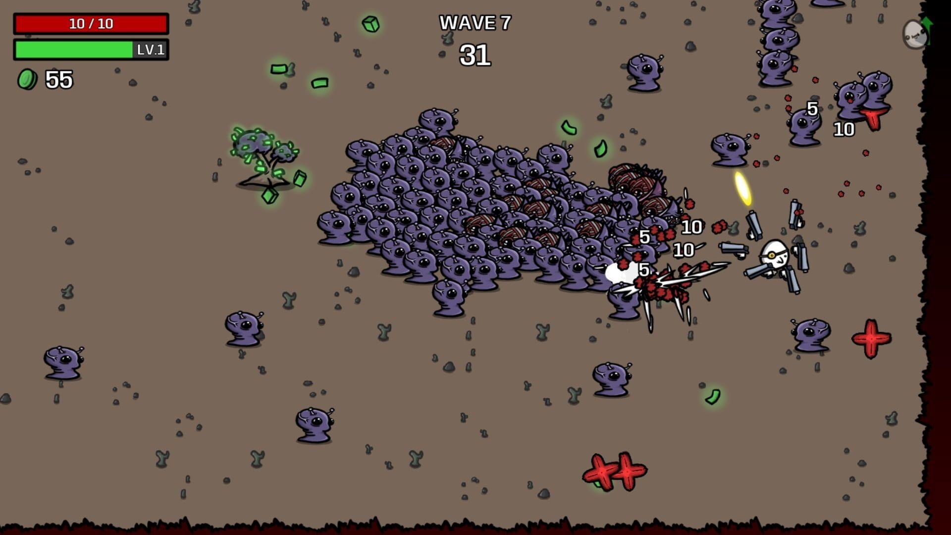 Brotato - główny screenshot z gry