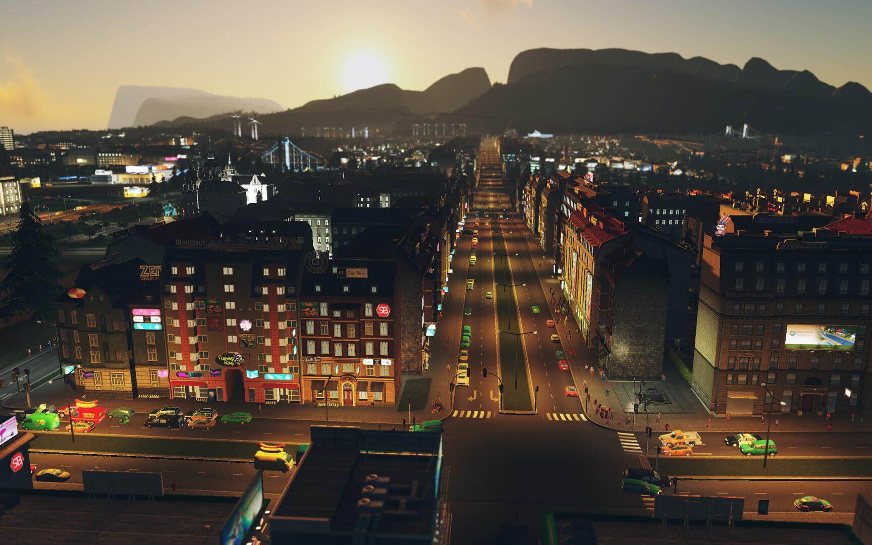 Cities: Skylines - After Dark - akcja w grze