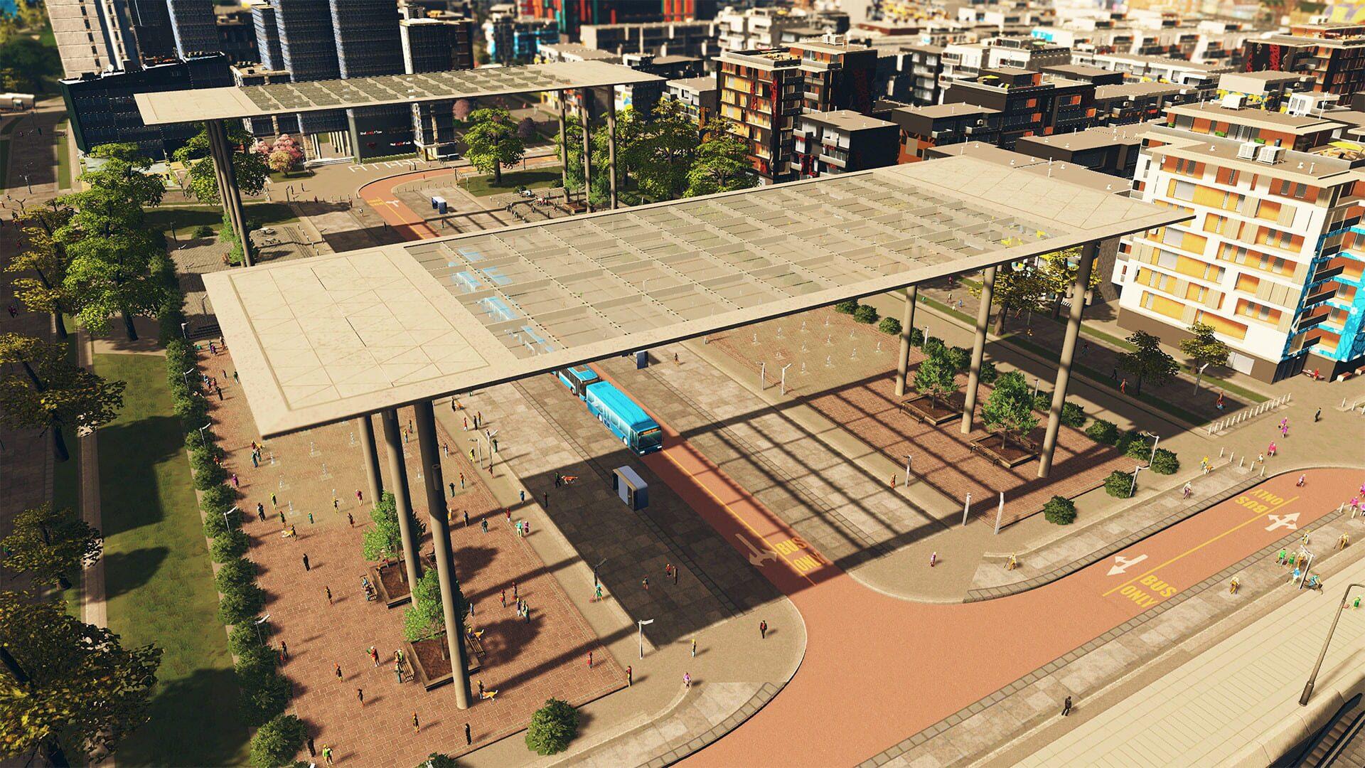Cities: Skylines - Plazas & Promenades - świat gry, lokacja