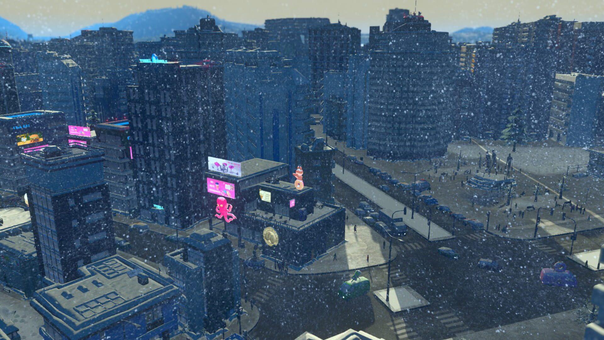 Cities: Skylines - Snowfall - gameplay screenshot