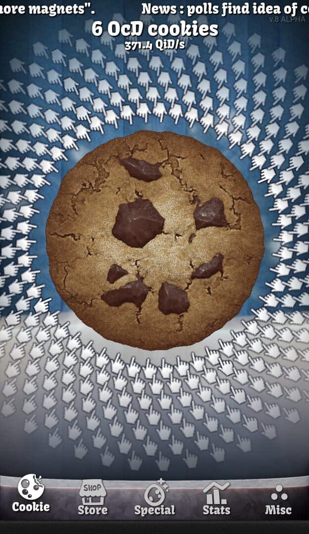 Cookie Clicker - główny screenshot z gry