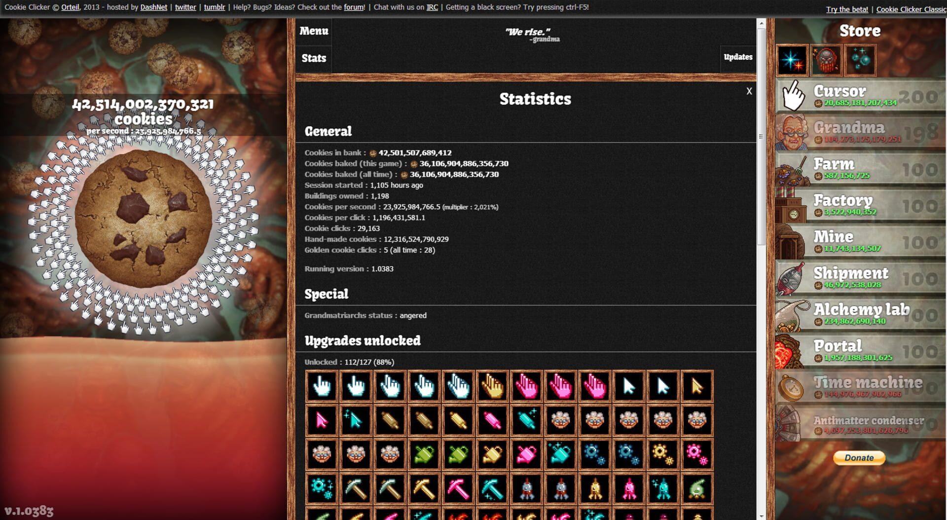 Cookie Clicker - świat gry, lokacja