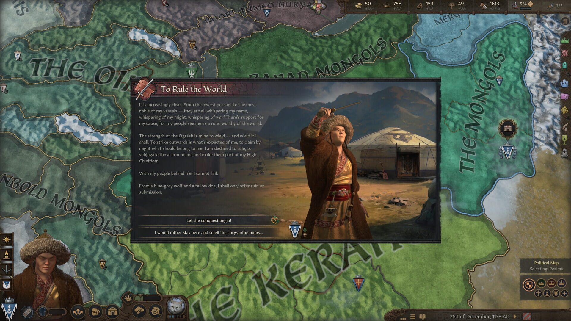 Crusader Kings III: Khans of the Steppe - gameplay screenshot
