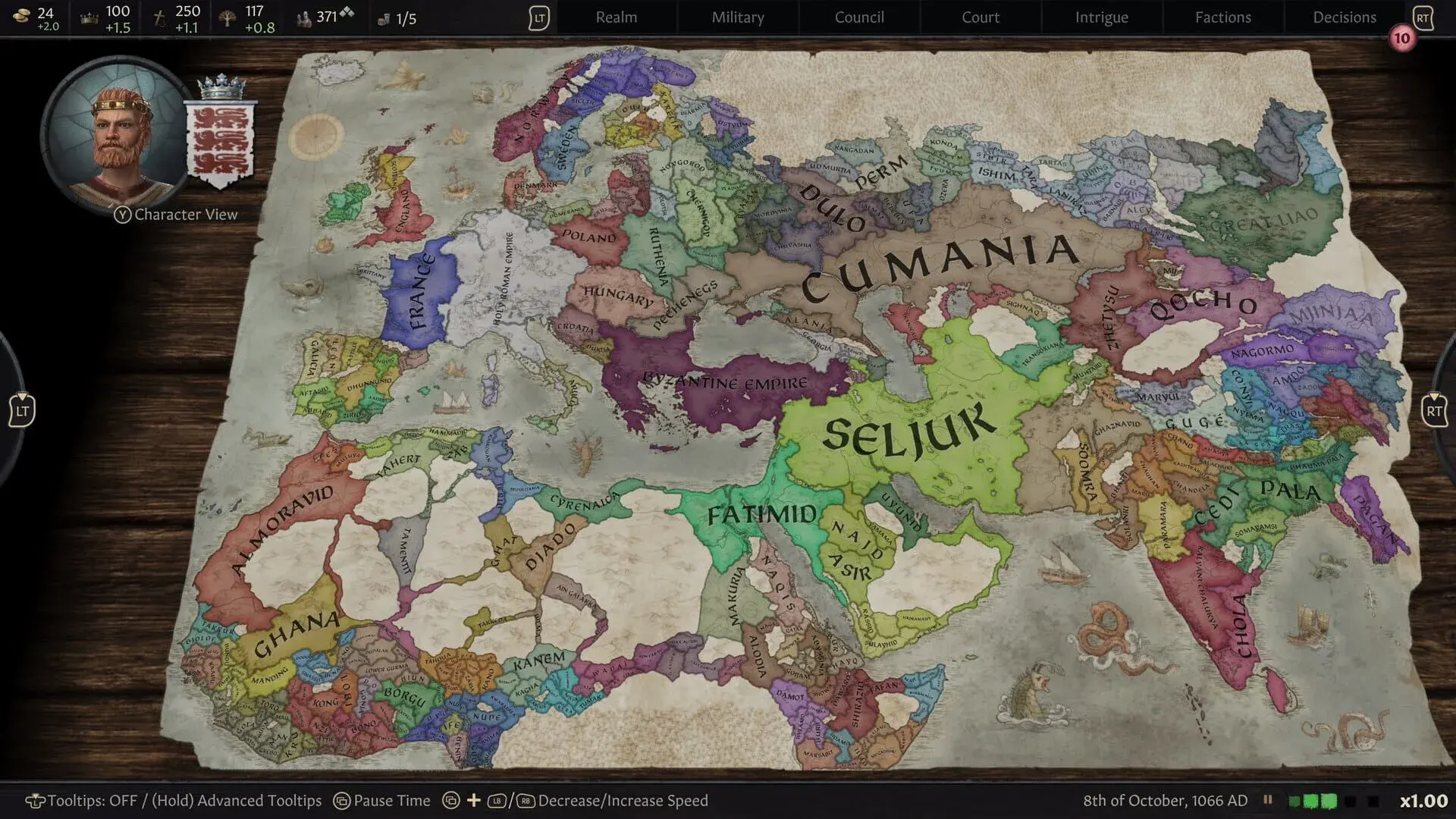 Crusader Kings III: Royal Edition - świat gry, lokacja