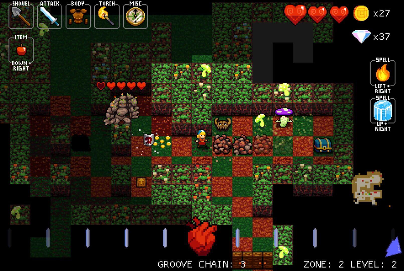 Crypt of the NecroDancer - główny screenshot z gry