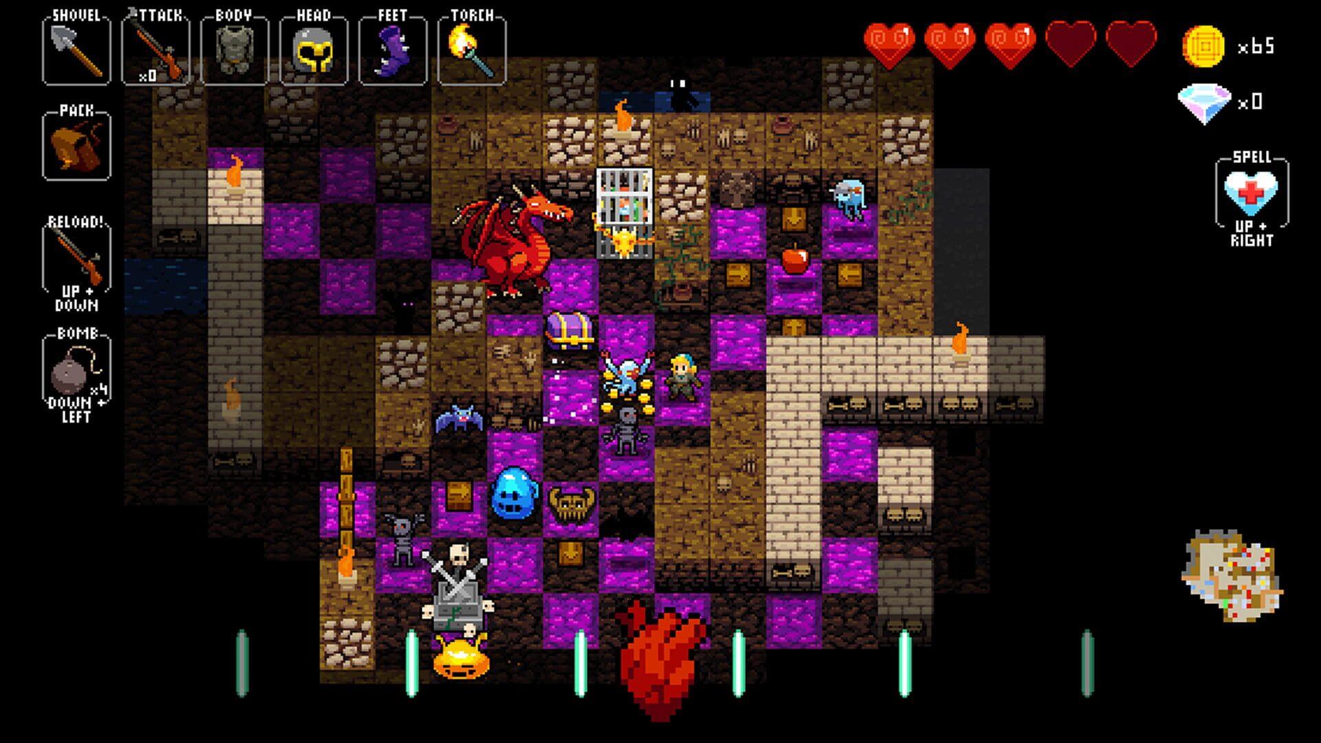 Crypt of the NecroDancer - świat gry, lokacja