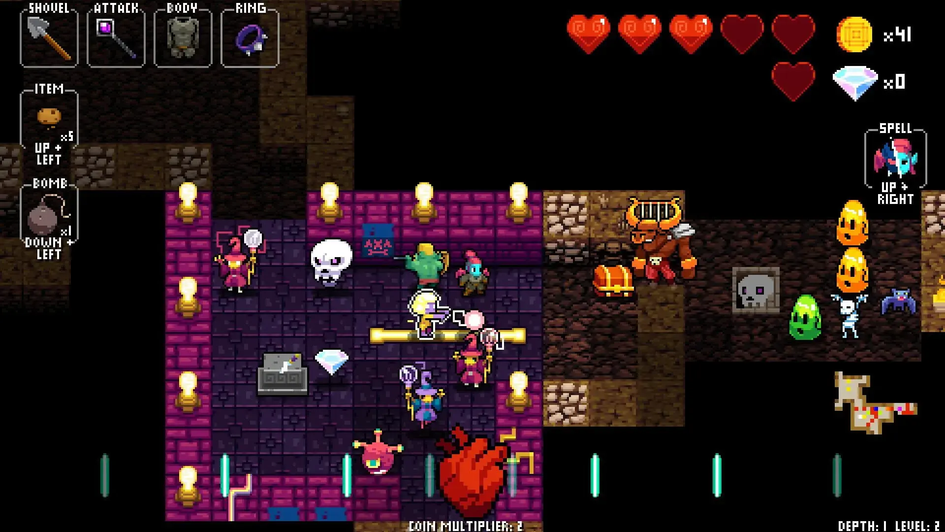 Crypt of the Necrodancer: Amplified - gameplay screenshot