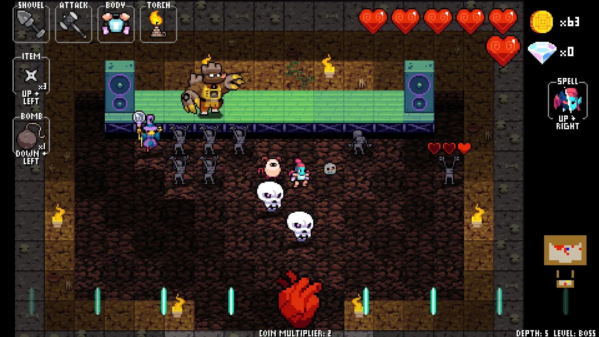 Crypt of the Necrodancer: Amplified - akcja w grze