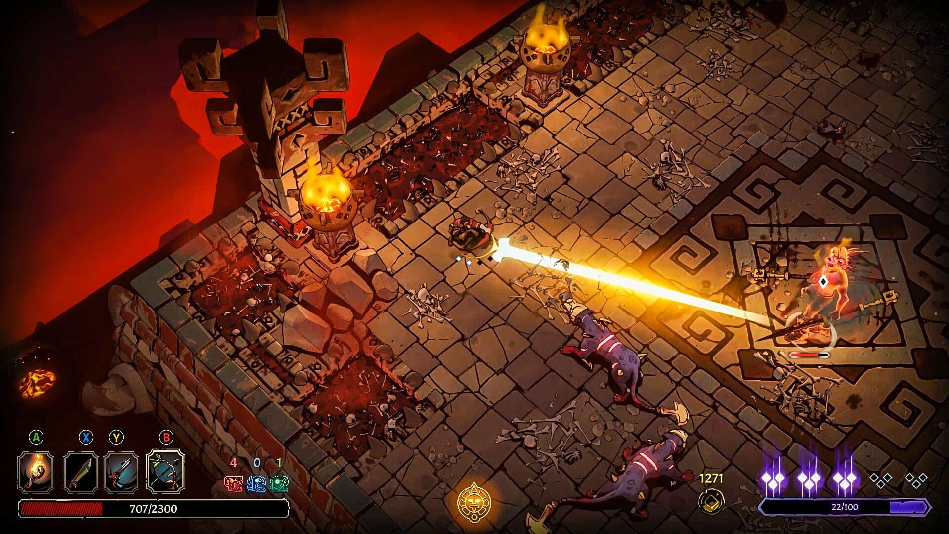 Curse of the Dead Gods - akcja w grze