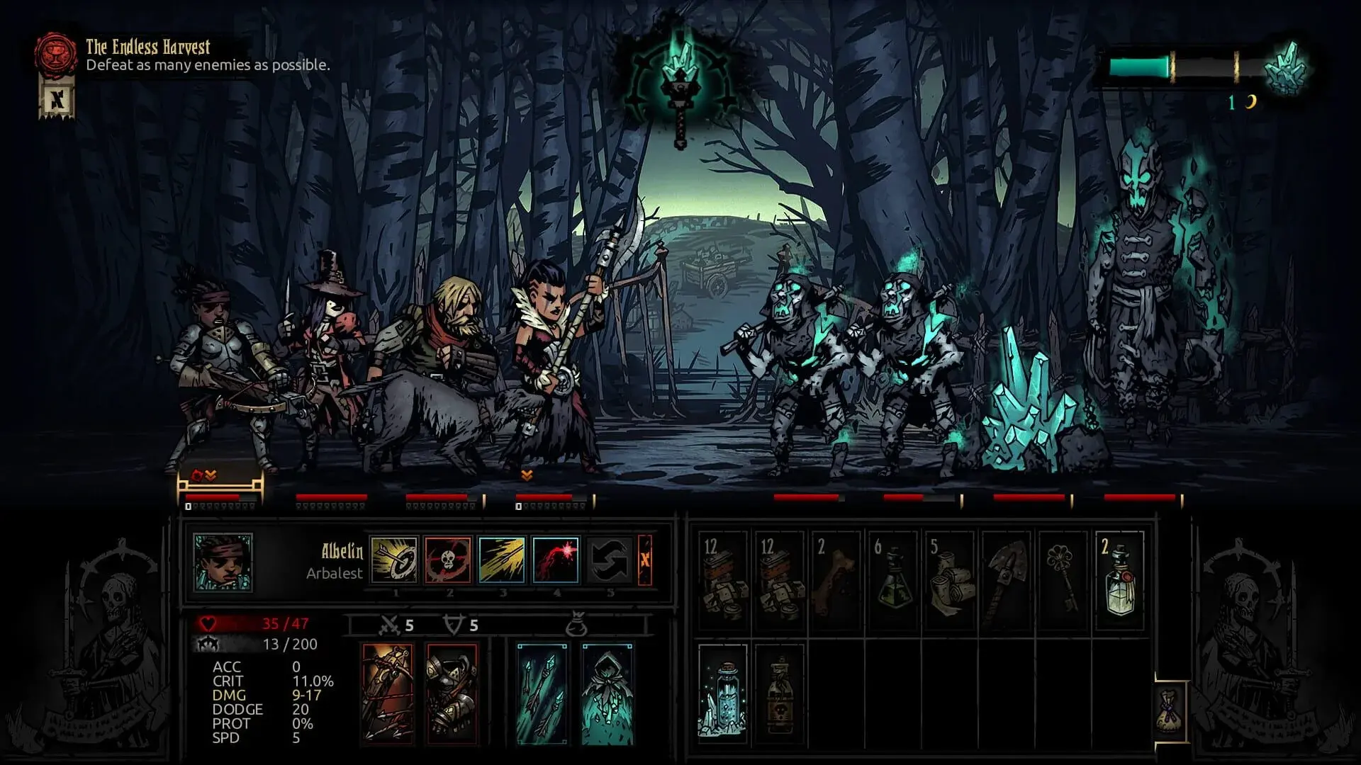 Darkest Dungeon: The Color of Madness - główny screenshot z gry