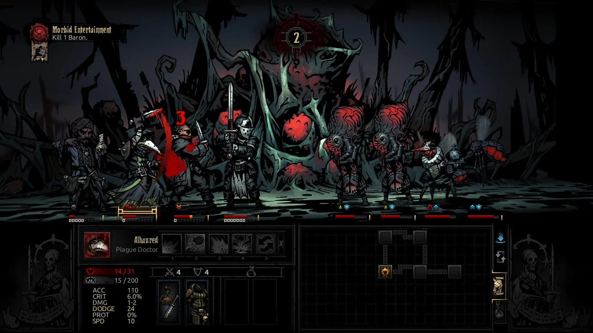Darkest Dungeon: The Crimson Court - akcja w grze