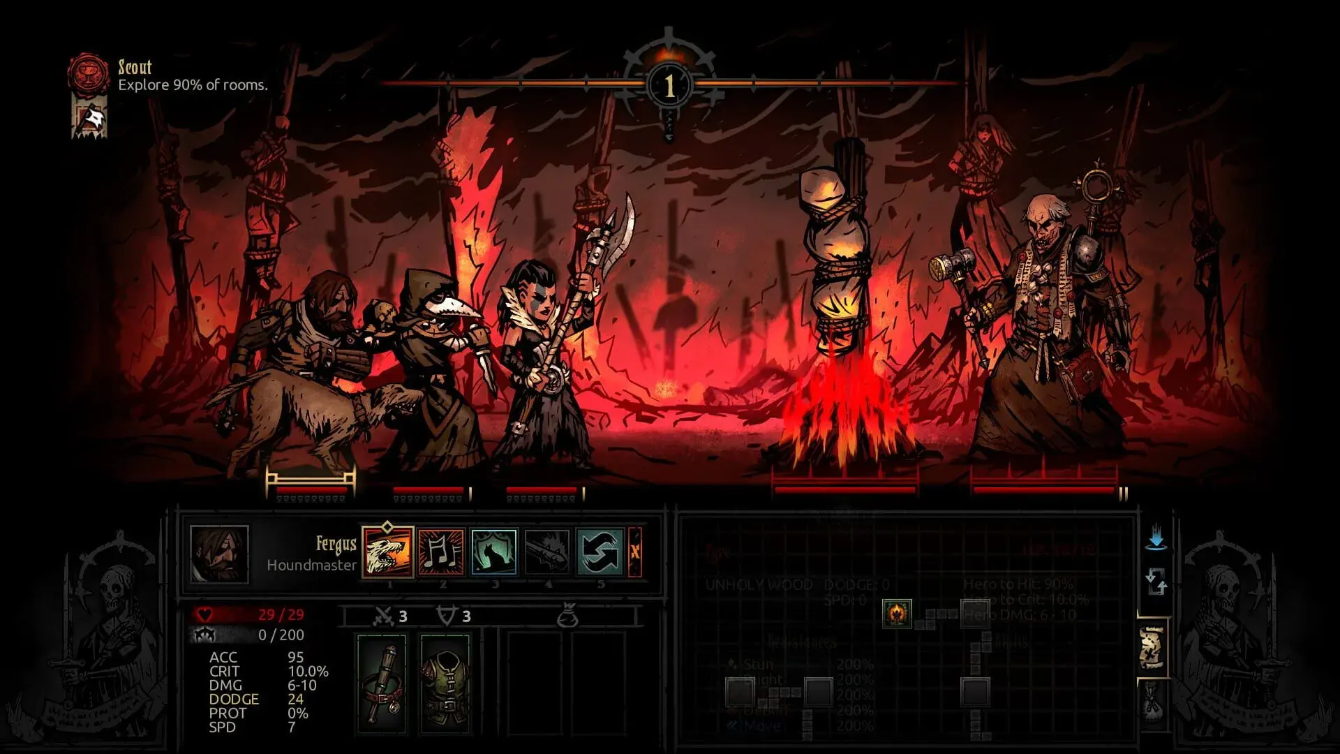Darkest Dungeon: The Crimson Court (PS5) - gameplay screenshot