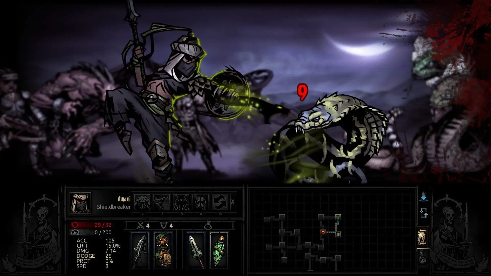 Darkest Dungeon: The Shieldbreaker - gameplay screenshot
