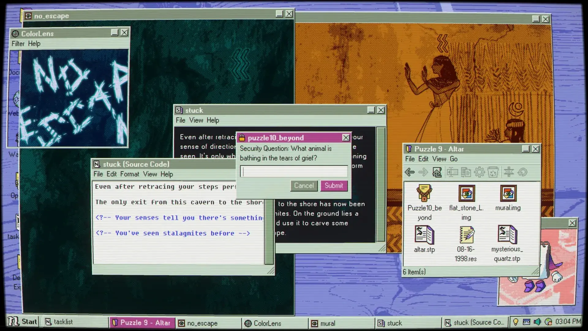 Desktop Explorer - świat gry, lokacja