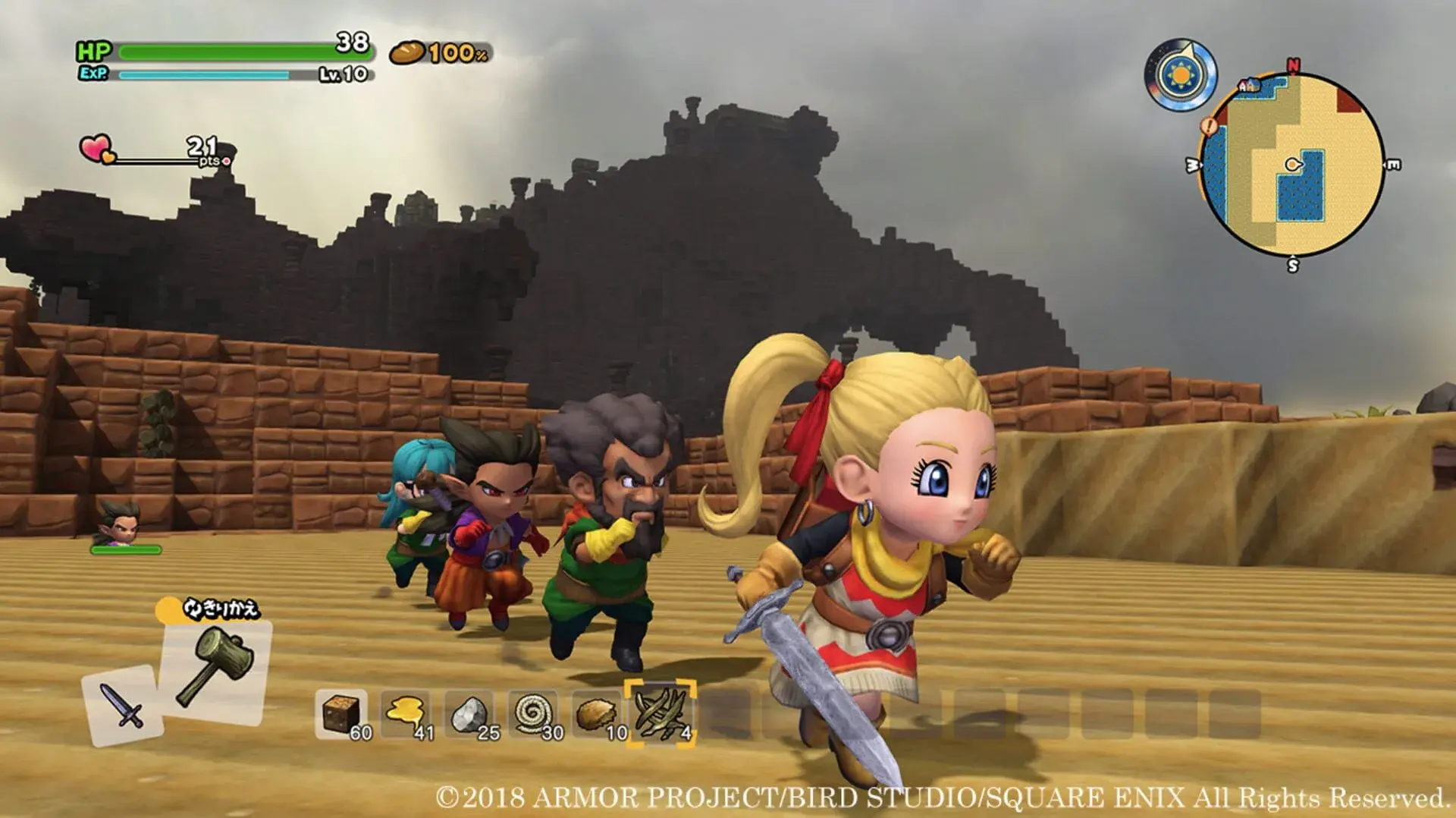 Dragon Quest Builders 2 - świat gry, lokacja