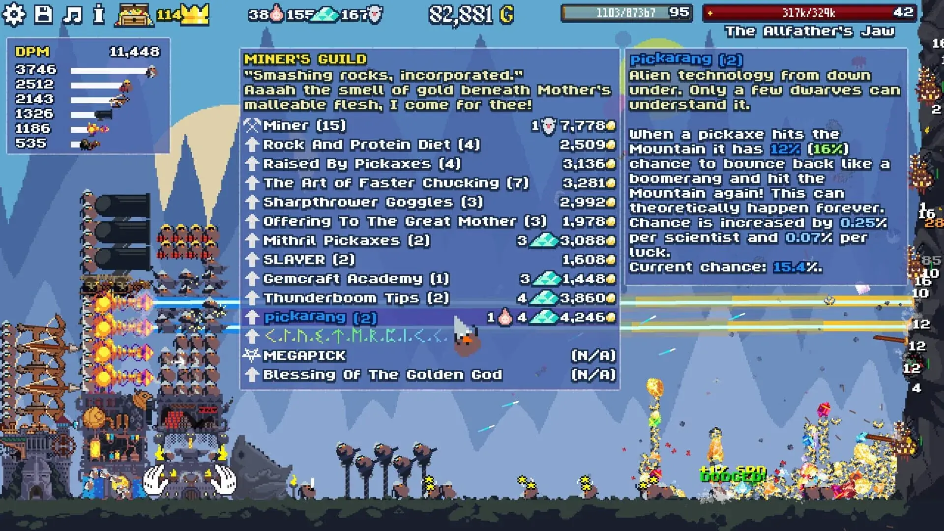 Dwarf Eats Mountain - główny screenshot z gry
