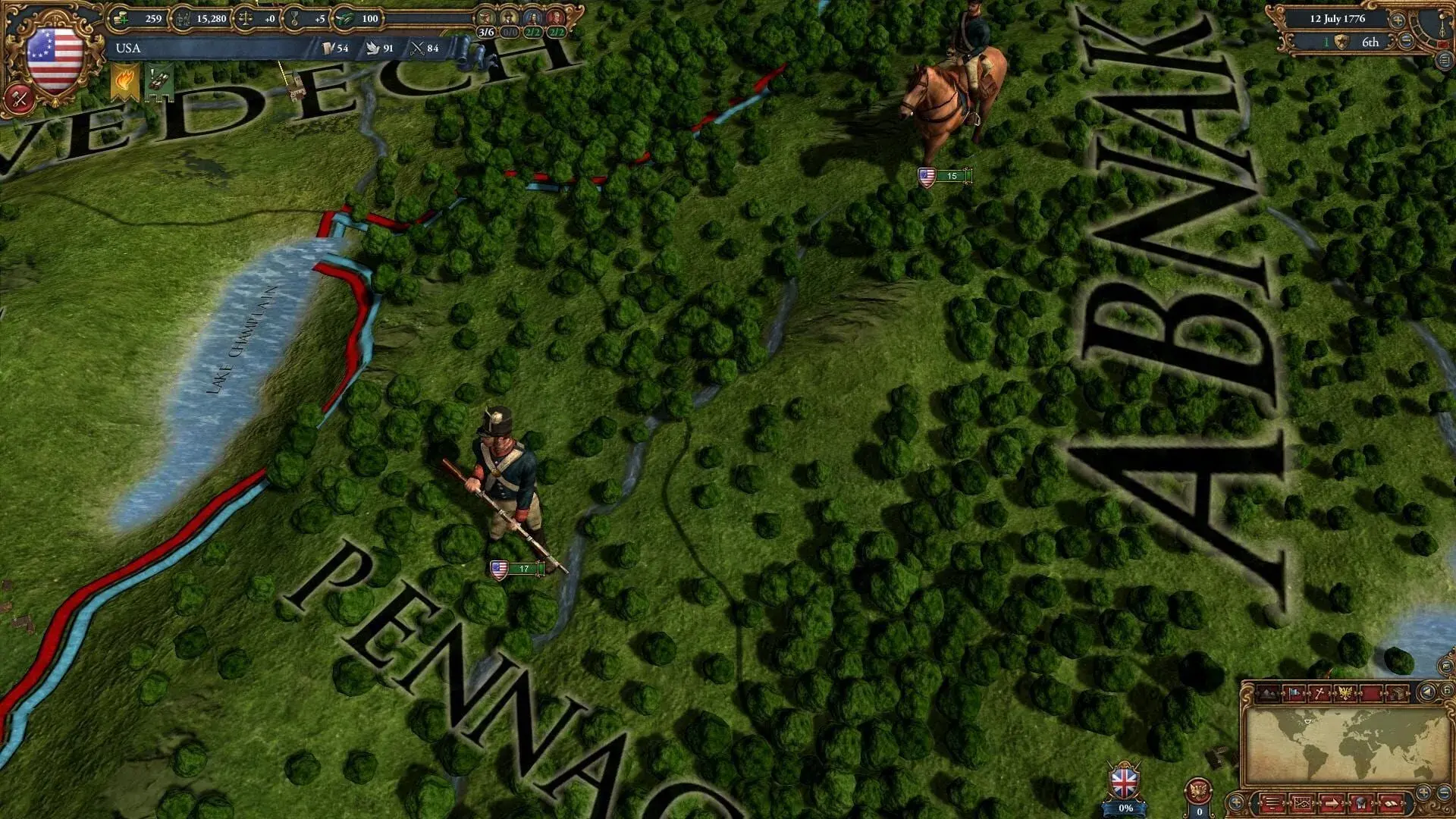 Europa Universalis IV: American Dream - główny screenshot z gry