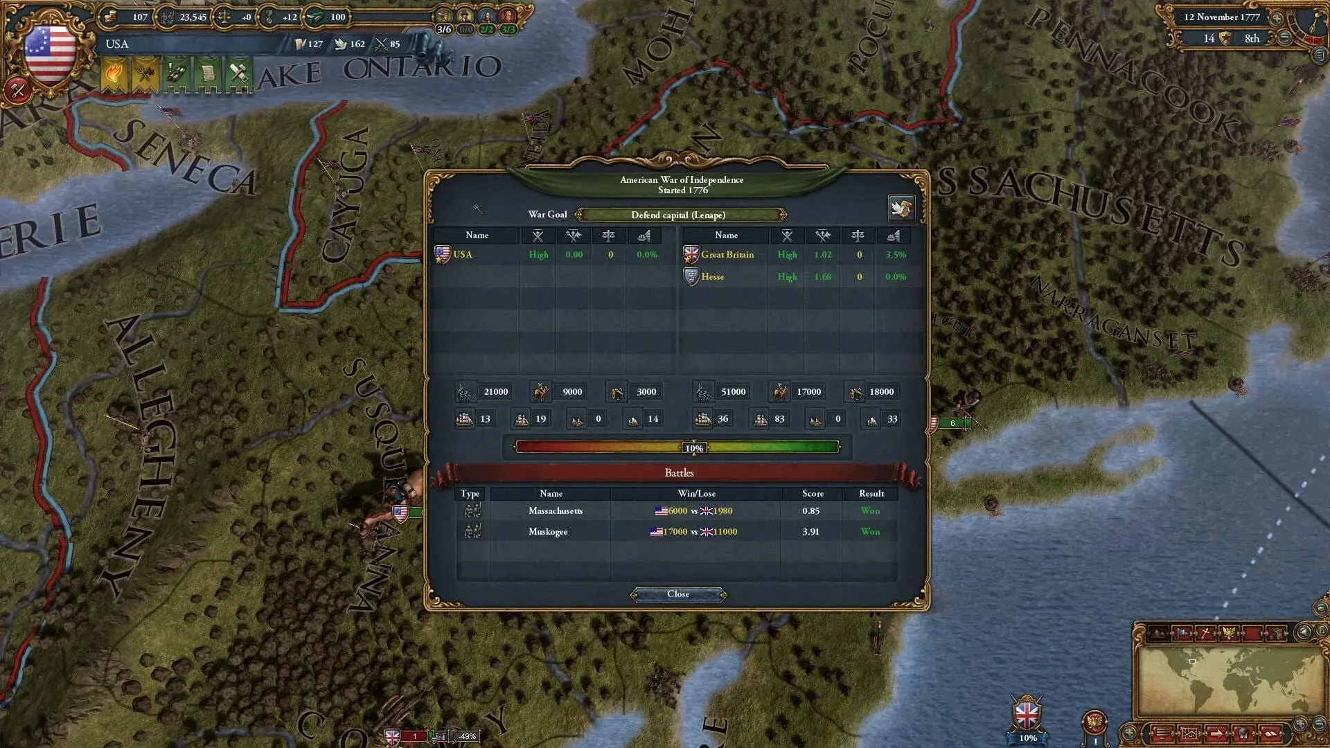 Europa Universalis IV: American Dream - świat gry, lokacja
