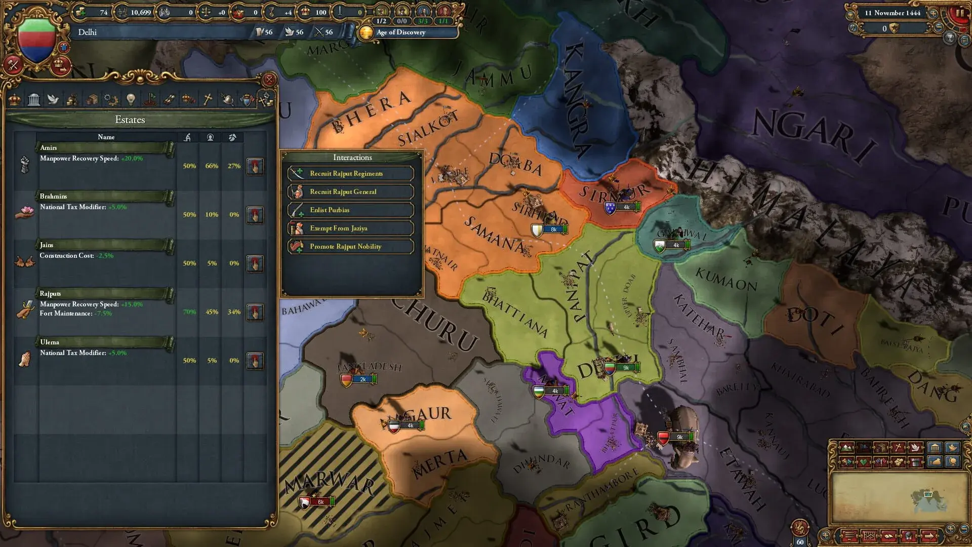 Europa Universalis IV: Dharma - główny screenshot z gry