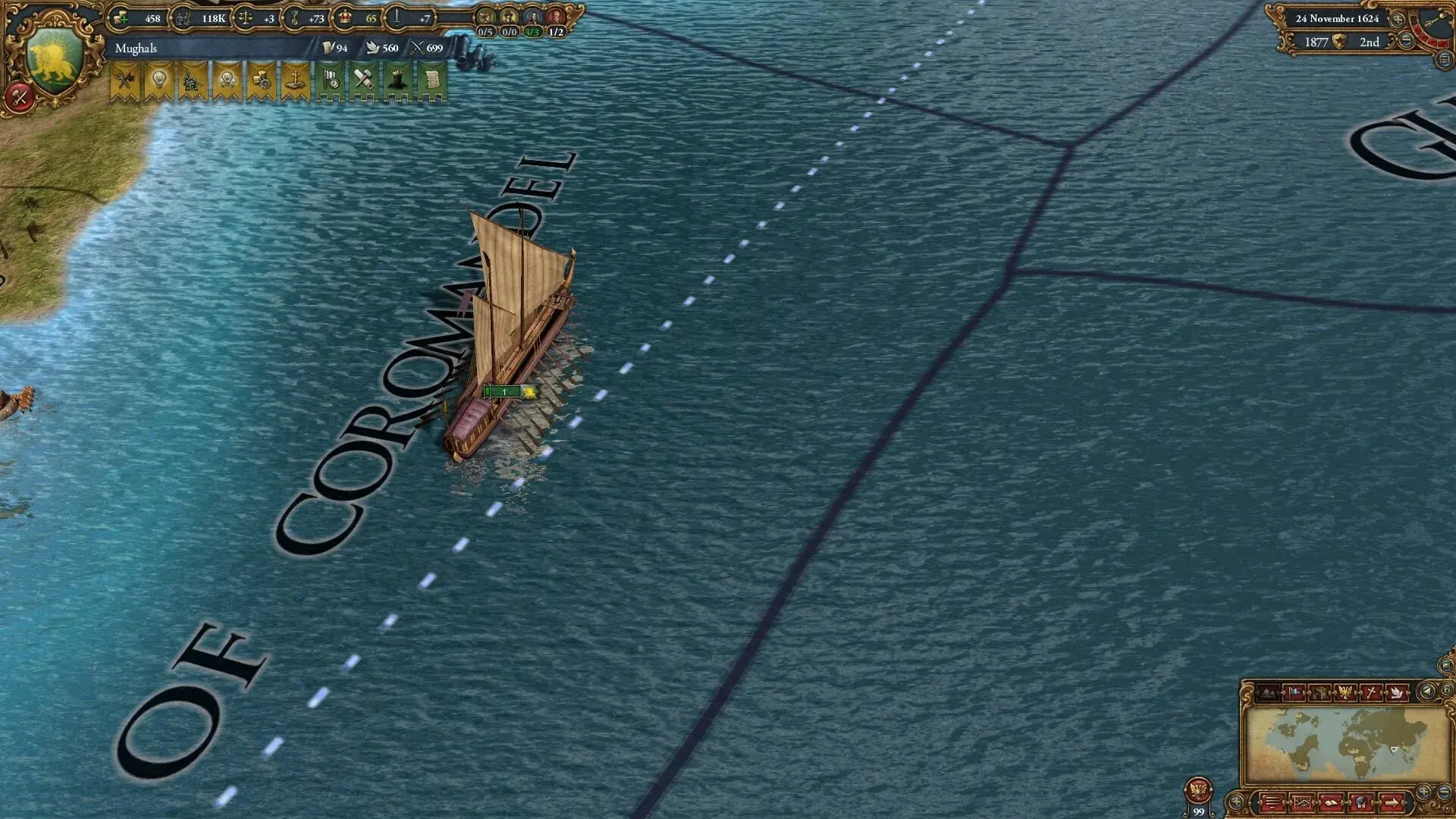 Europa Universalis IV: Indian Ships Unit Pack - świat gry, lokacja