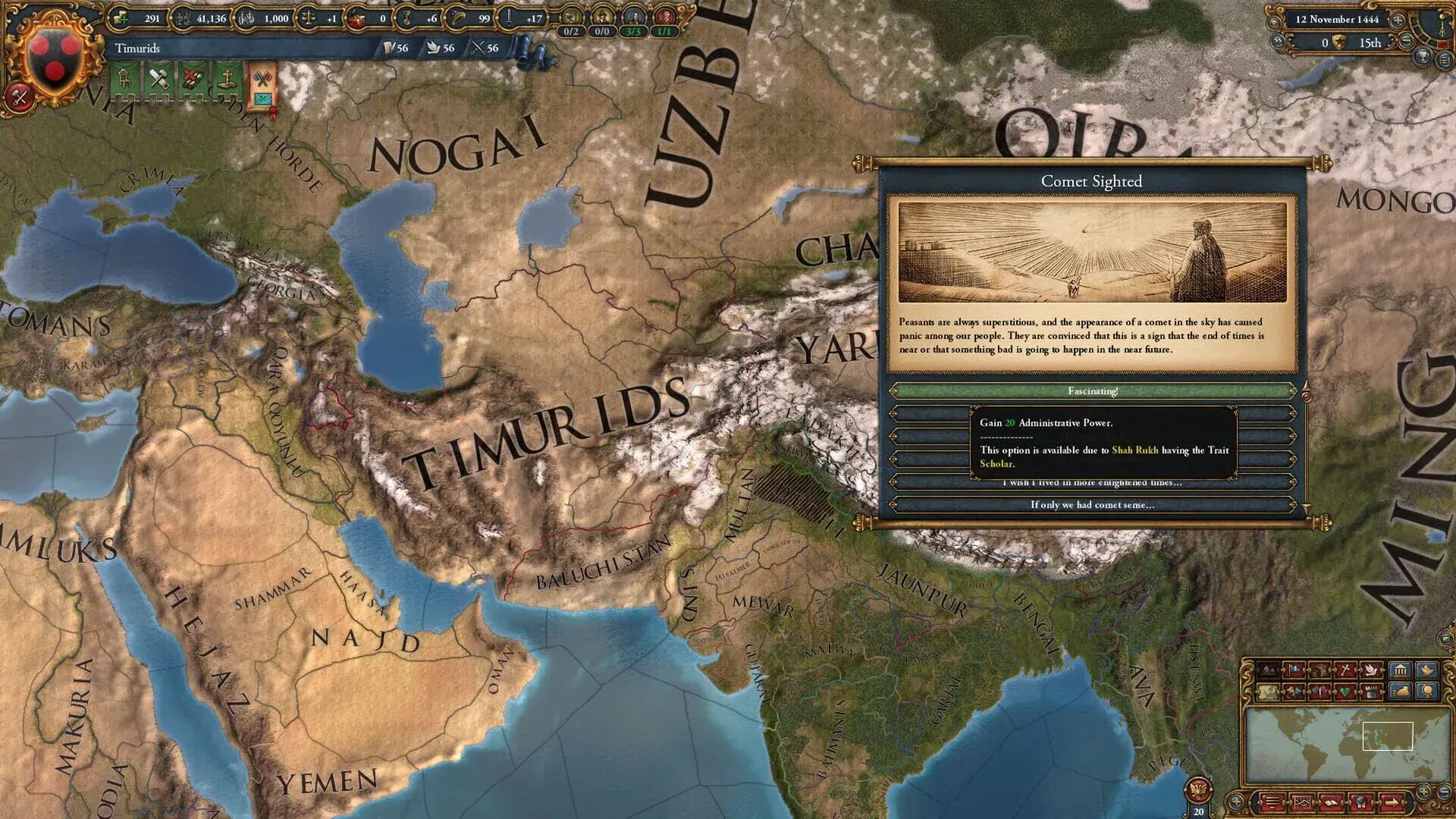 Europa Universalis IV: Rights of Man - świat gry, lokacja