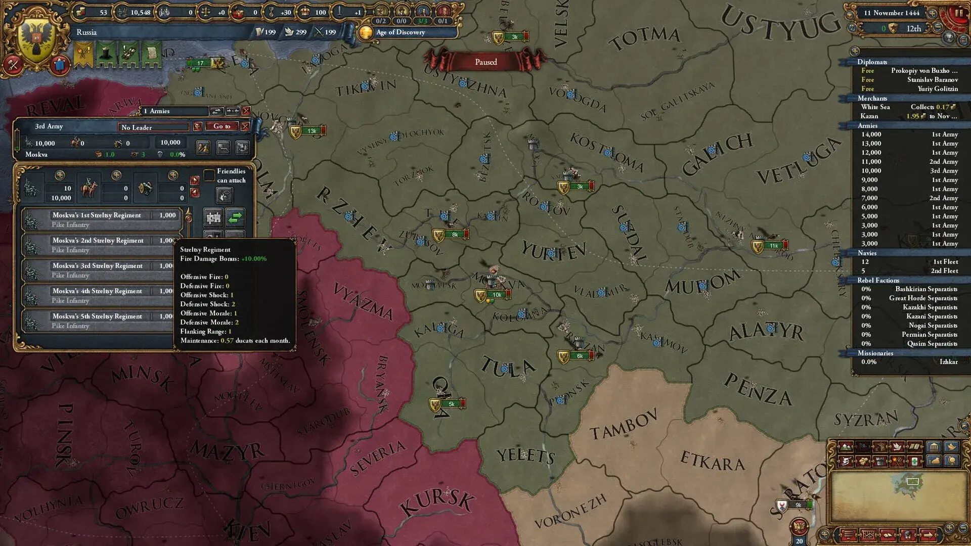 Europa Universalis IV: Third Rome - główny screenshot z gry