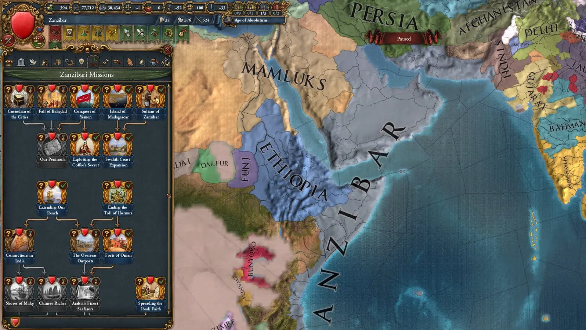 Europa Universalis IV: Winds of Change - gameplay screenshot