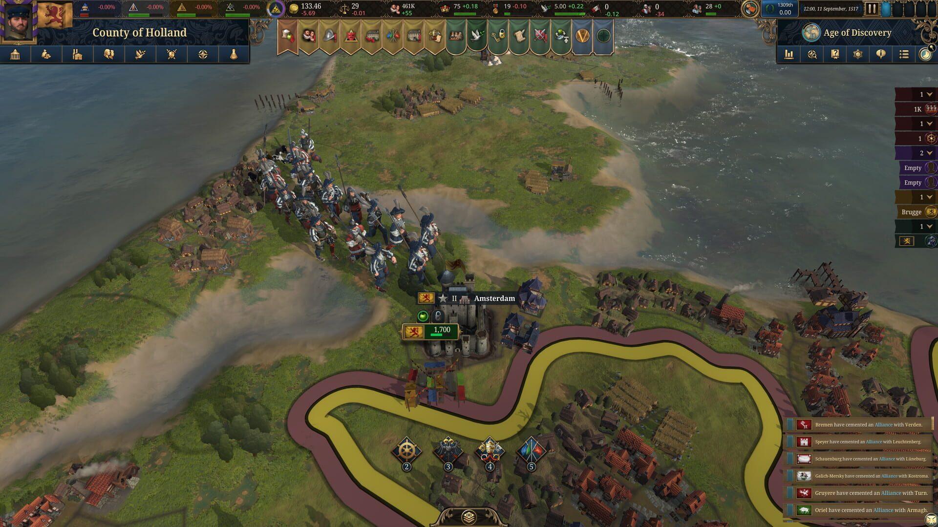 Europa Universalis V: Fate of the Phoenix - gameplay screenshot