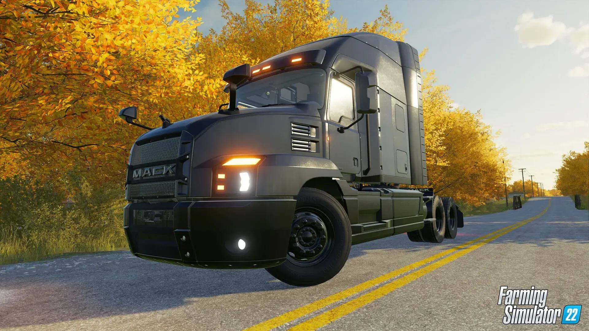 Farming Simulator 22: Mack Trucks - Black Anthem - główny screenshot z gry