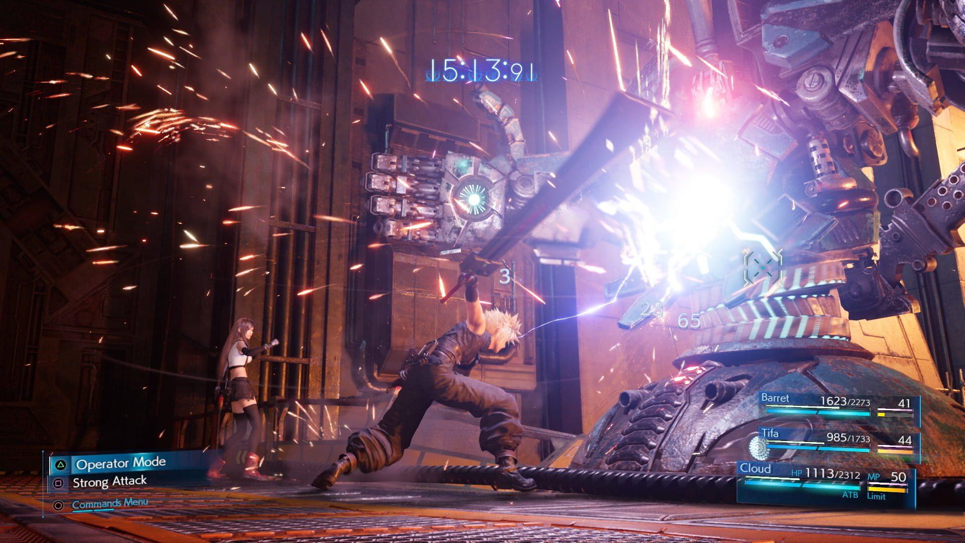 Final Fantasy VII Remake (Switch) - gameplay screenshot
