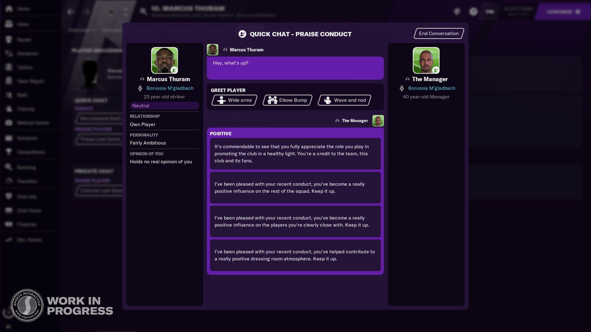 Football Manager 2021 - akcja w grze
