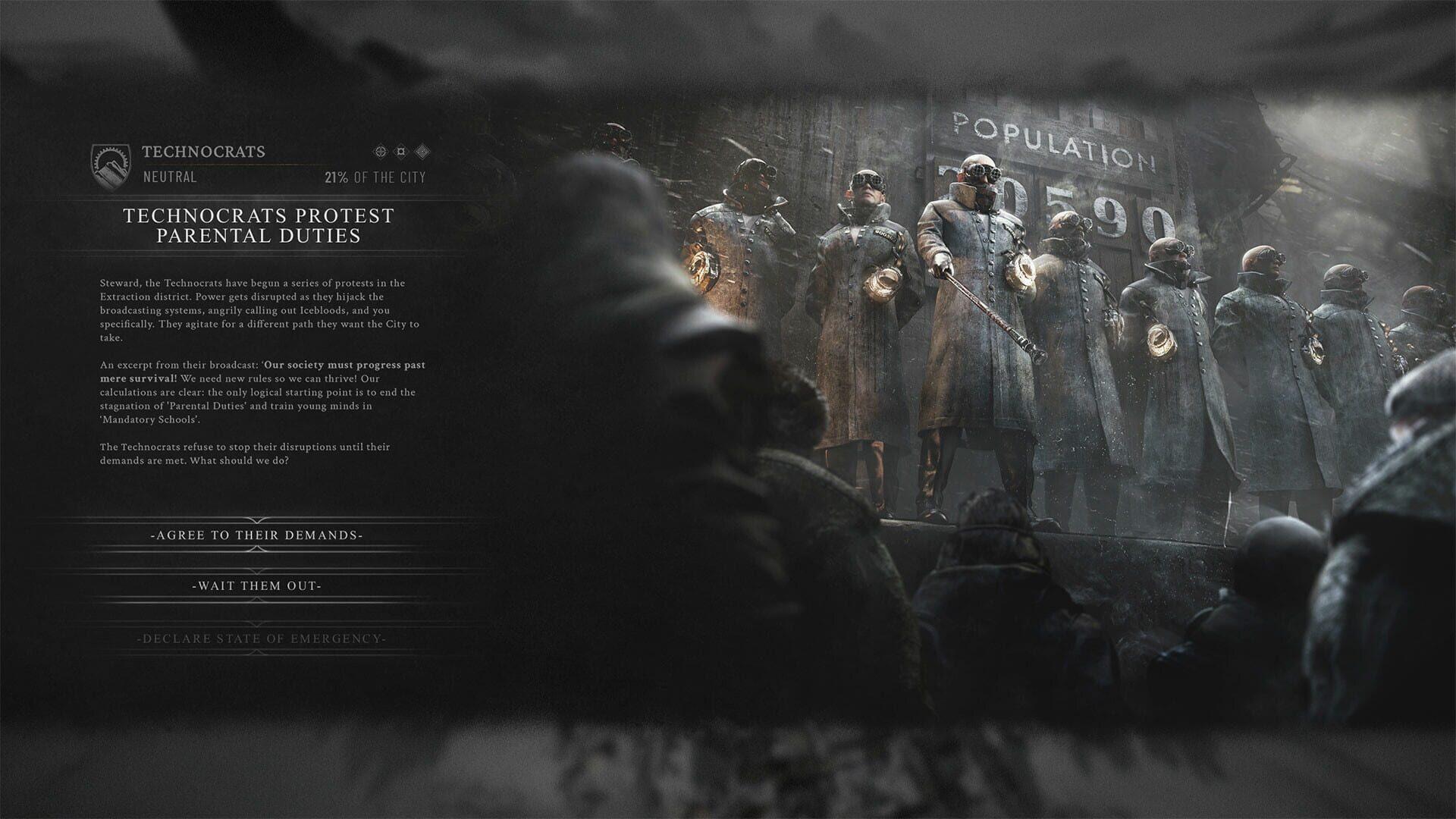 Frostpunk 2 - obrazek z gry