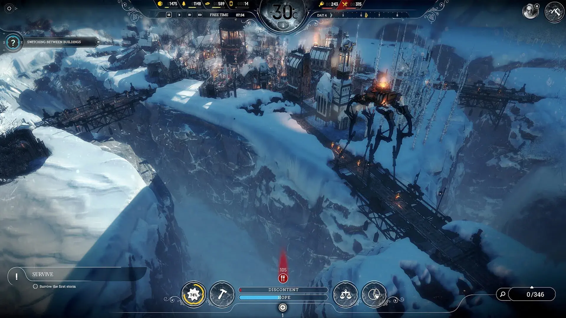 Frostpunk: The Rifts - główny screenshot z gry