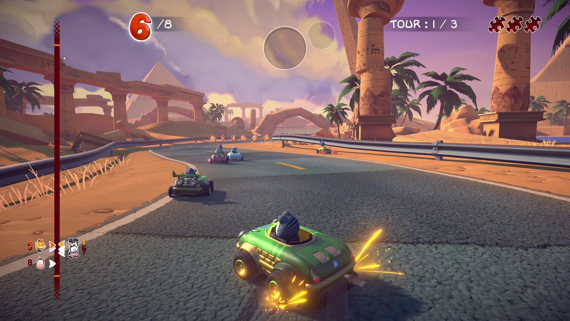 Garfield Kart: Furious Racing - główny screenshot z gry