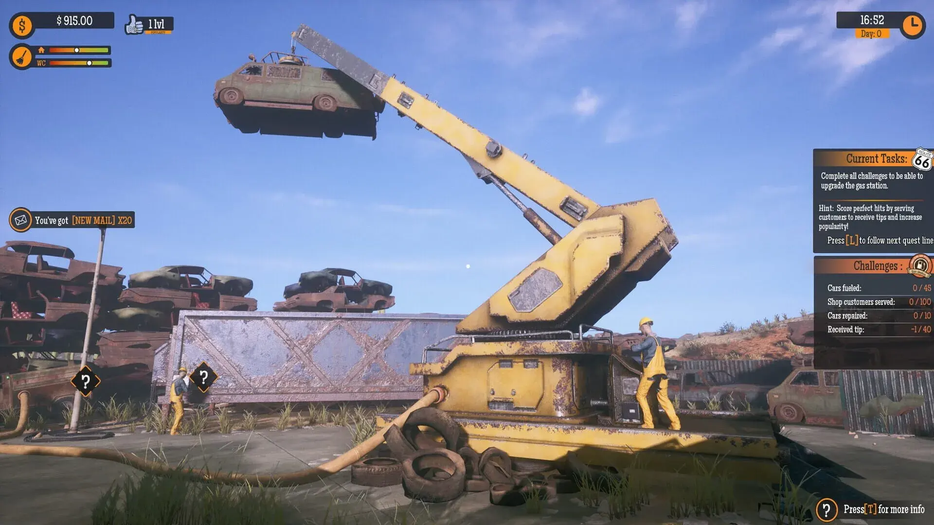 Gas Station Simulator: Car Junkyard - gameplay screenshot