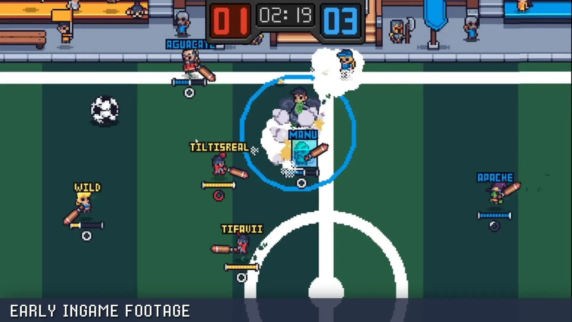Guts 'n Goals - główny screenshot z gry