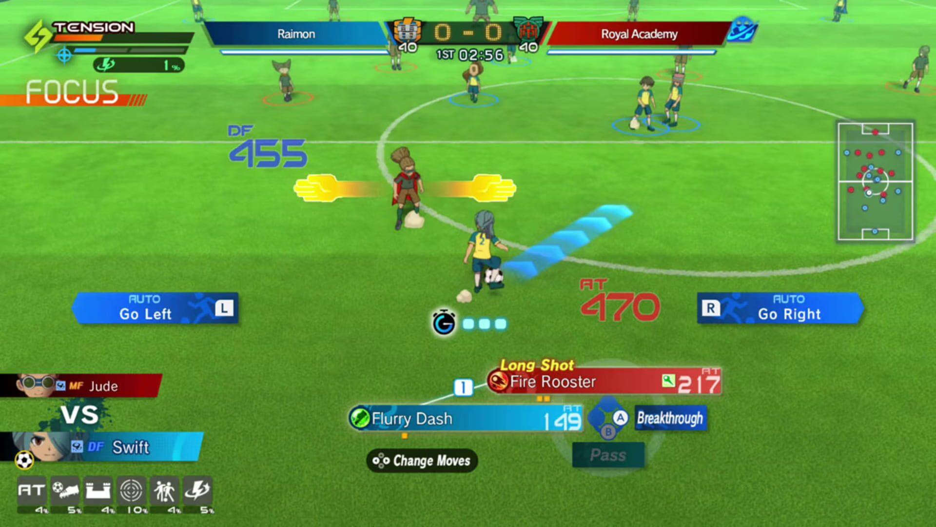 INAZUMA ELEVEN: Victory Road - akcja w grze