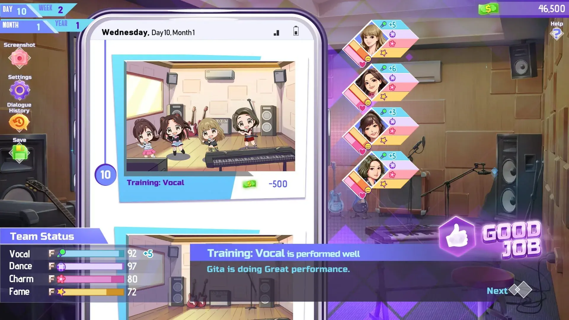 K-Pop Idol Stories: Road to Debut (PS5) - screenshot wysokiej jakości